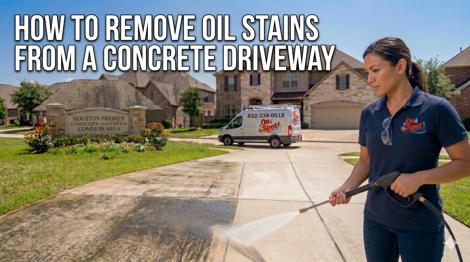 How to Remove Oil Stains from a Concrete Driveway