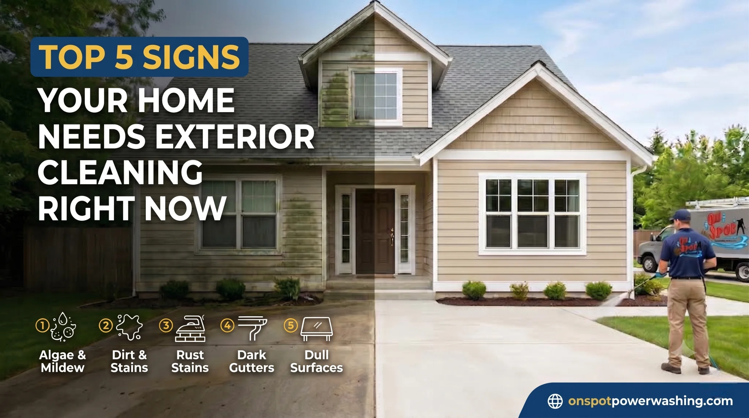 Top 5 Signs Your Home Needs Exterior Cleaning Right Now