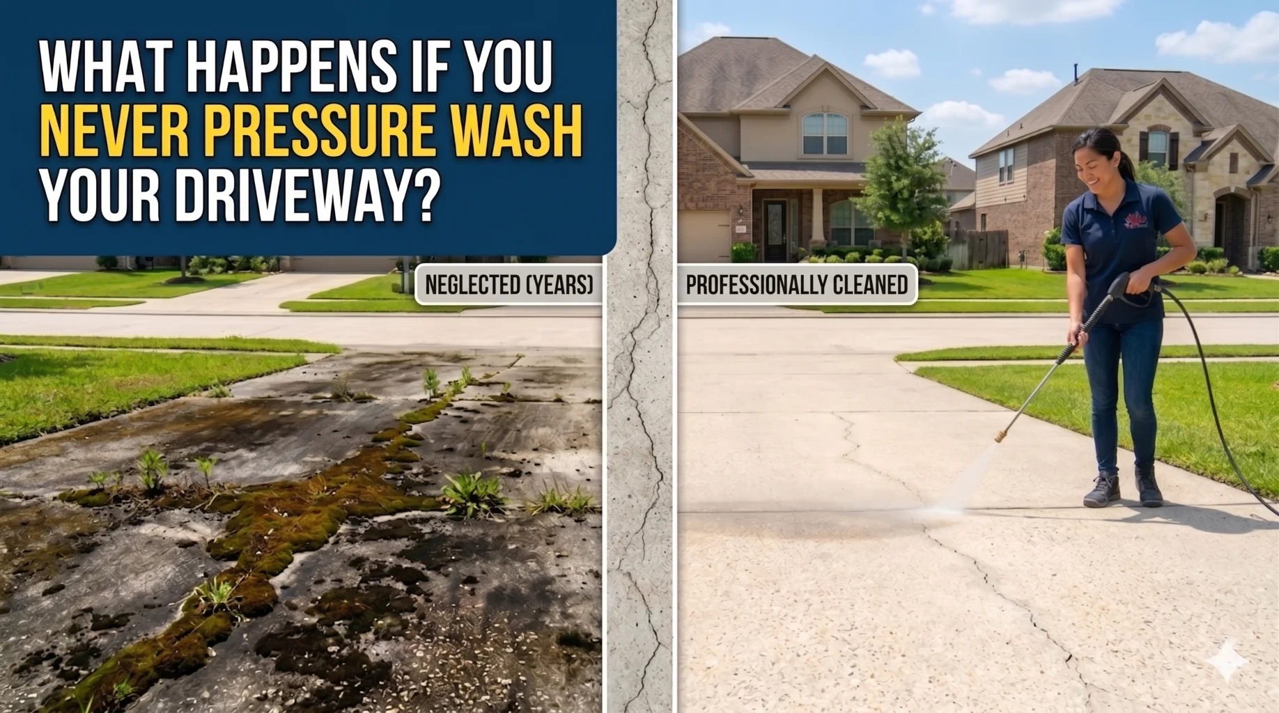 What Happens If You Never Pressure Wash Your Driveway?
