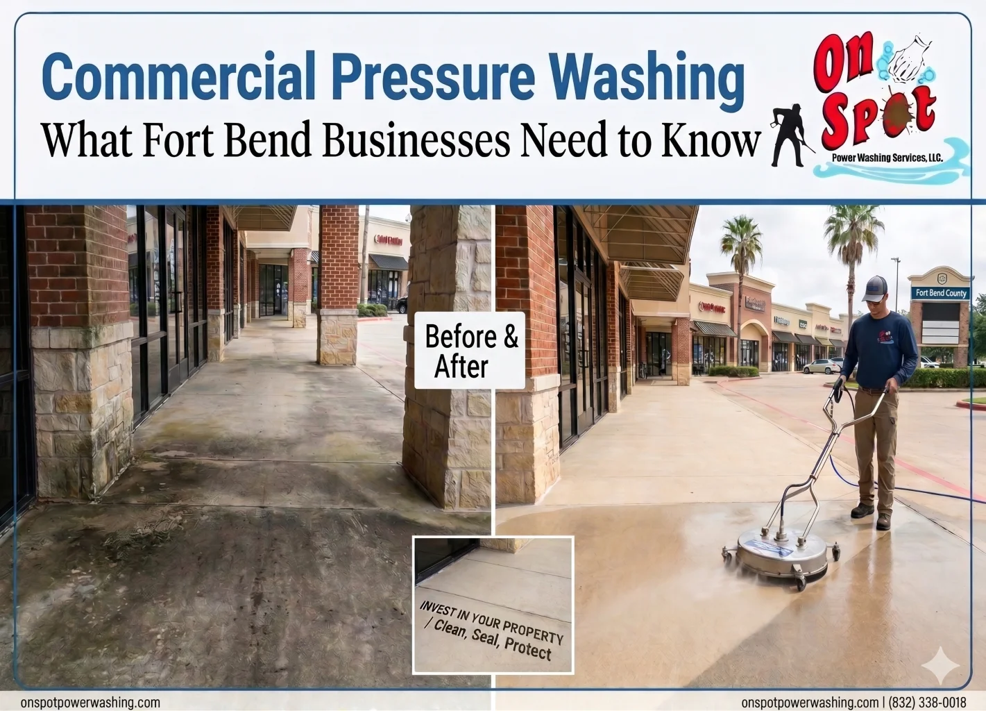 Commercial Pressure Washing: What Fort Bend Businesses Need to Know