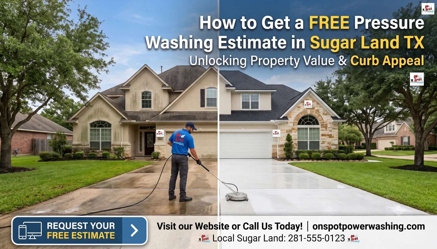 How to Get a Free Pressure Washing Estimate in Sugar Land TX